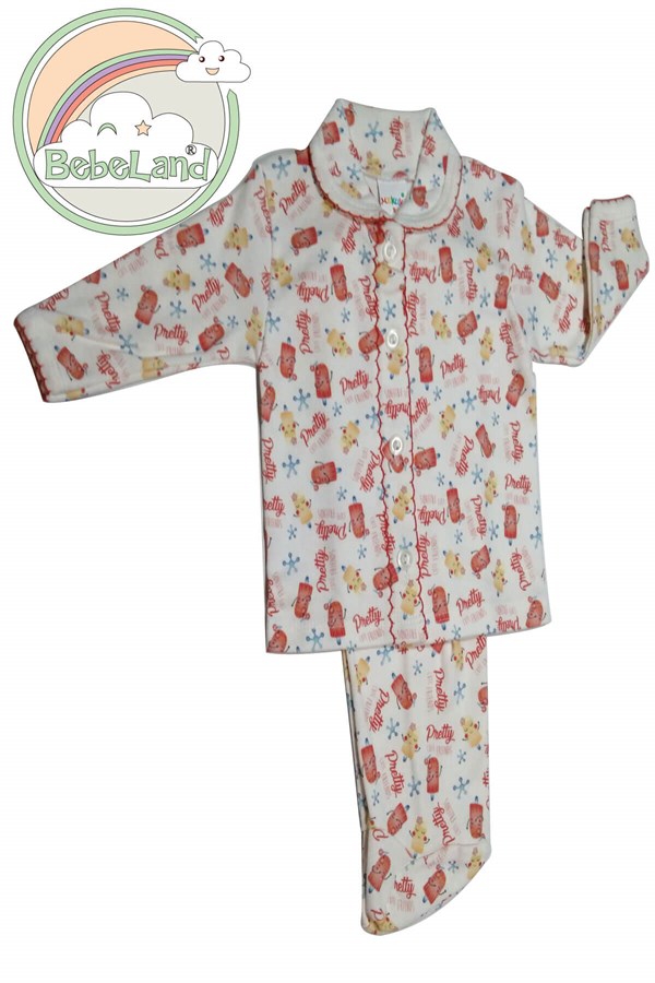 BL-26Kız BebekSevimli Dondurma 2 li takım pijama