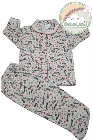 BL-26Kız Bebek Küçük Prenses 2 li takım pijama